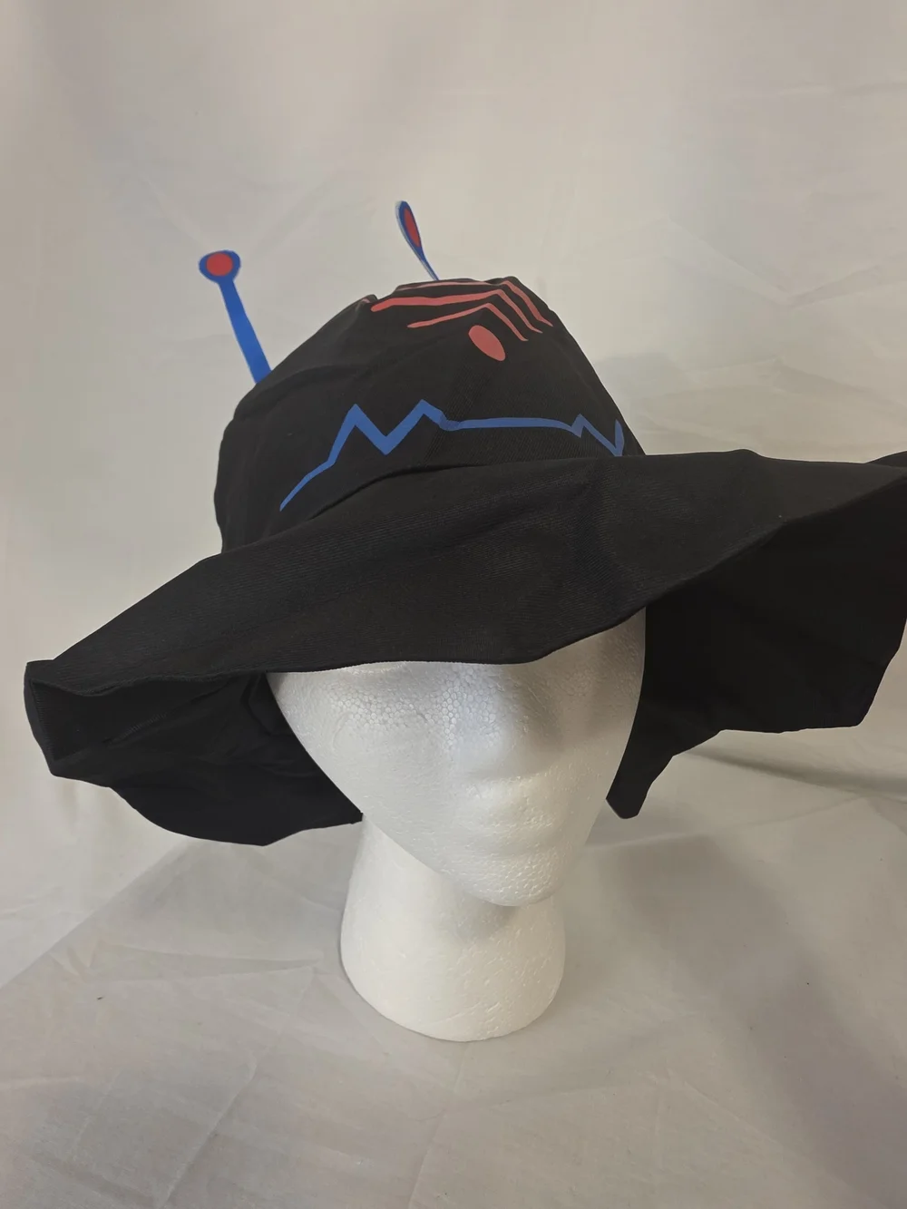 Hazbin Hotel Vox Cosplay Costume Set Blue Coat Pants Shirt Bow Tie Antenna Hat